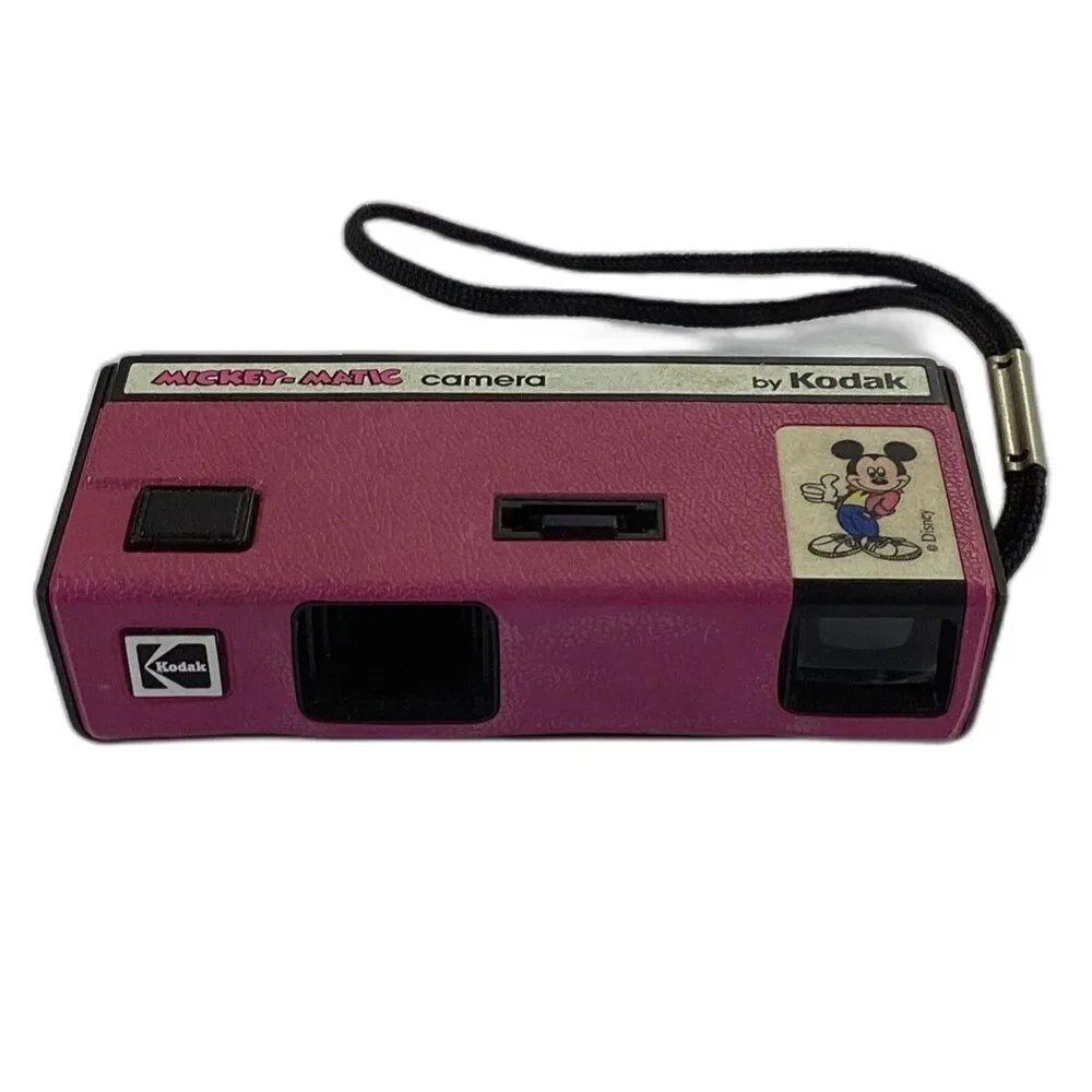 Kodak Mickey Matic Disney Camera 110 Film Pink Vintage 1988 Untested